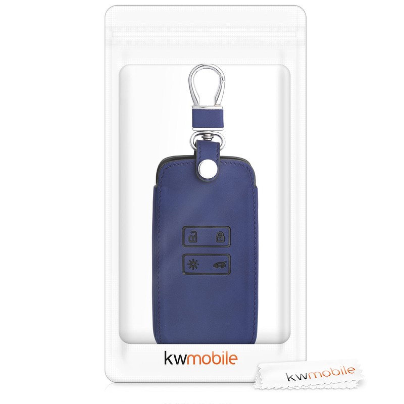 kwmobile Car Key Case Compatible with Renault 4-Button Smartkey Car