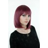 Prettyland - C1277 35cm Straight Red Plum Tones Highlights Mixed
