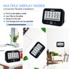 Waterproof Shower Clock and Timer, Water Resistant Bathroom Hanging Clock