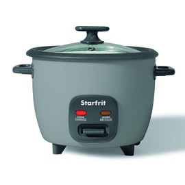 Starfrit Electric Rice Cooker - 10 Cups - Steamer Basket, Measuring Cup & Service Spoon - 400W - Makes Perfect Rice!