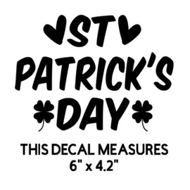 Holiday Seasonal Storage Bin Organization Decal Sticker Label Waterproof Permanent Vinyl Stockroom Organizational Labels (Plastic Bins Not Included) (ST PATRICKS DAY)