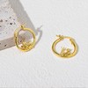 Plikin Angel Devil Mismatched Earrings for Women 14K Gold Plated