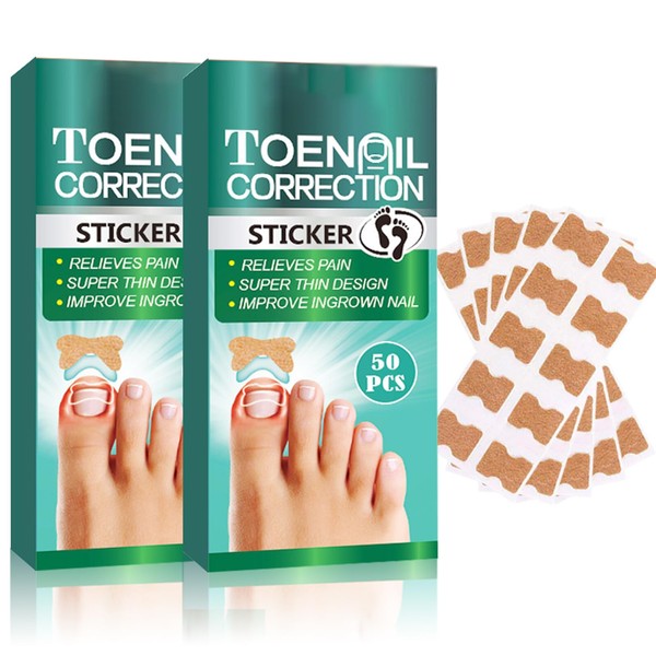 100PCS Ingrown Toenail Correction Patches, for Ingrown Toenail Treatment, Effective