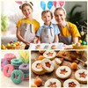 Crethinkaty 9 Pcs Mini Easter Linzer Cookie Cutters Set, Easter