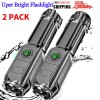 Unbranded 2x 990000LM Tactical Flashlight Small LED Torch Light Mini