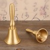 Hand Call Bell Easy Cleaning Portable Brass Material 13x6.5cm Decorative