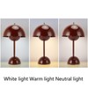 Mushroom Table Lamp 1800mAh LED 3 Lighting Modes USB Type