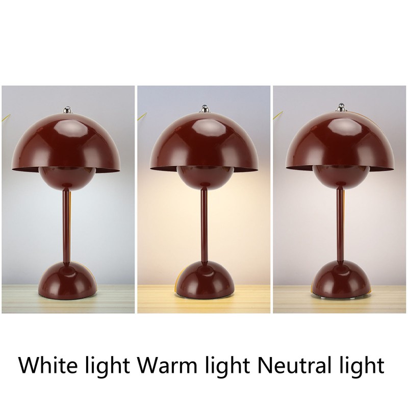 Mushroom Table Lamp 1800mAh LED 3 Lighting Modes USB Type