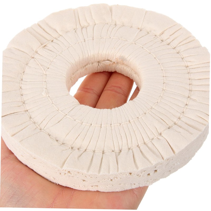HEALLILY Buffing Wheel Cloth Replacement 5.91 Inch Non-Woven Wear-Resistant Polishing