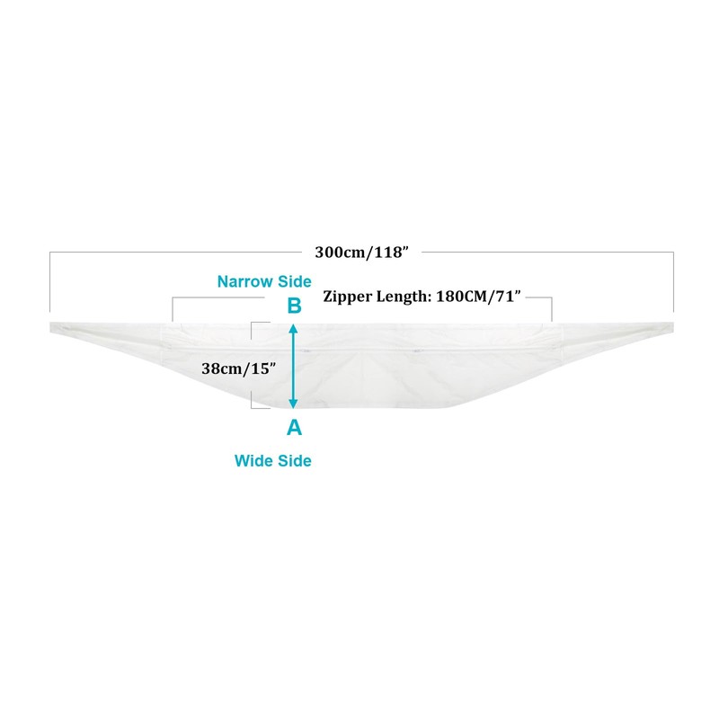 HOOMEE 300CM(118") Window Seal, Cloth Accessory for Portable Air Conditioner