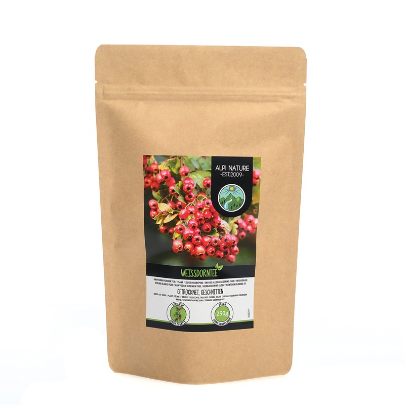 Hawthorn Infusion, Flowers and leaves (250g, 8.8oz), Hawthorn Tea, Cut,