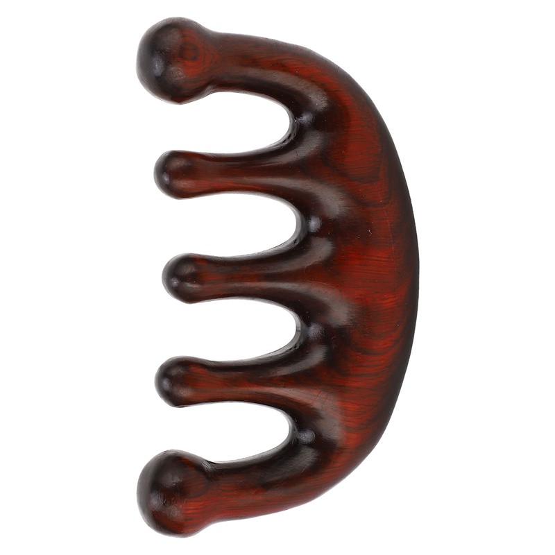 Wood Scalp Meridian Comb Stress Relief Prevent Static Wide Tooth