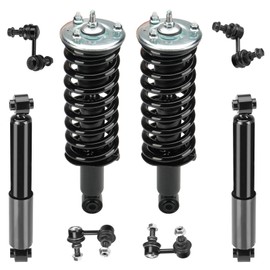 Front Strut Assembly & Sway Bar Links for 2005-2012 Nissan Pathfinder, Rear Shock Absorbers Replace 171103 4345056 8PCS