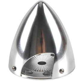 Aluminum Spinner 2 Blades Special Drilled for RC Plane with Prop Adapter 2.5"", Silver
