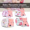 4 Pcs Baby Cloth Diapers Adjustable Washable Reusable Diapers for