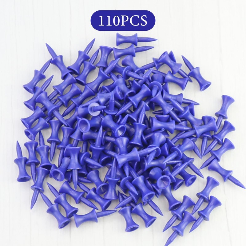 RNBEVANSANNE 110 Count Blue Castle Golf Tees Plastic 1-1/2 Inch