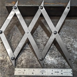 Picket Master Pro 3 Point Center Finder for Precise Measurements, Marking Layout Tool, Equal Spacing Layout Tool for Welding and Woodworking, Equal Space Divider, Center Point Finder (2pcs)