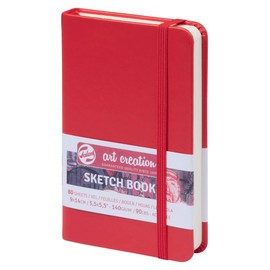 Talens Art Creation Sketchbook 80 Sheets, 9 cm x 14 cm, Red