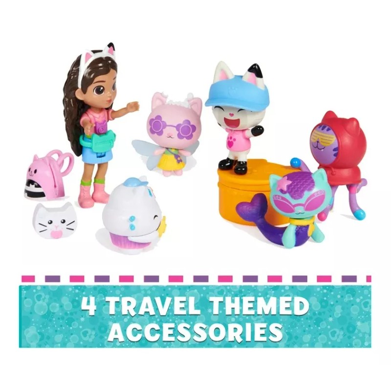 Gabbys Dollhouse Set 8 Figuras Gabby Dia En La Playa
