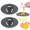 2PCS Silicone Egg Separators, Food-Silicone Egg White Separator, 3-Slit Egg