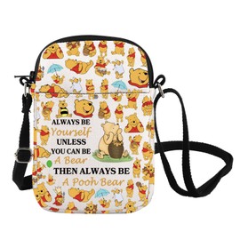 Pooh Bear Fan Crossbody Bag Pooh Bear Gifts WDW Magic Kingdom Character Shoulder Bag Pooh Bear Lover Gift (POOH BEAR CB UK)