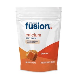Bariatric Fusion Caramelo | Blast bariátrica multivitamínico masticable suave para pacientes de cirugía postbariátrica, incluyendo bypass gástrico y gastrectomía de manga, 60 unidades, suministro de 1 mes