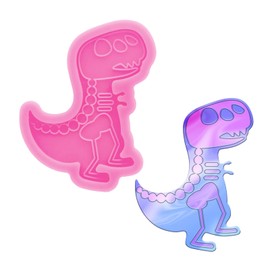 Baby Dinosaur Silicone Resin Mold Dinosaur Shape Keychain Resin Mold Expoy Resin Casting Mold for Jewelry and Pendant Making Ideal Gift Necklace Crafts Making