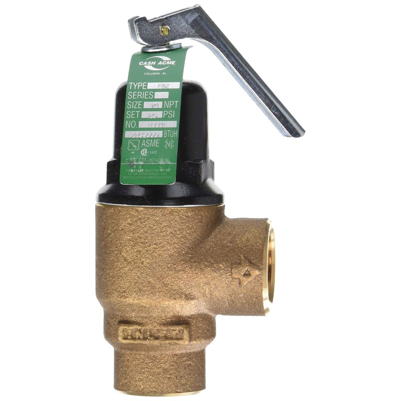 Cash Acme 3/4 Inch F-82 Relief Valve with Lever Set