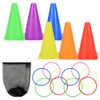 hackgear Ring Toss Set 16 Cone Ring Arrangements for Boys