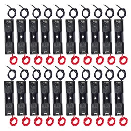 AEDIKO 20pcs AA Battery Holder 1x 1.5V AA Battery Holder 1 Solt AA Battery Holder with Wires