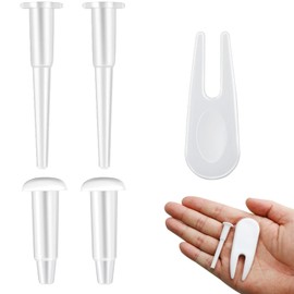 Lunpog 4 Pcs Yoga Ball Plug, Yoga Ball Air Stopper Air Plug, Air Stopper Plug Valve Nozzles Pin, Exercise Ball Plug Replacement Kit, with 1 Piece Removal Devices