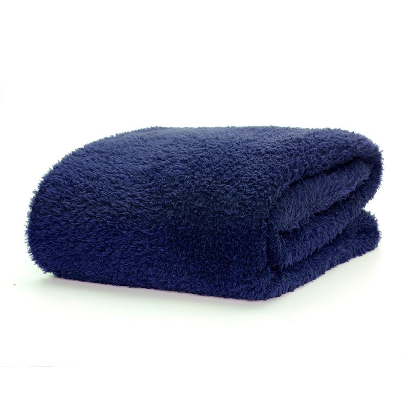 Snug Rug Special Edition Luxury Sherpa Fleece Throw Blanket (Navy