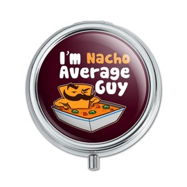 I'm Nacho Average Guy Chip with Mustache Funny Pill Case Trinket Gift Box