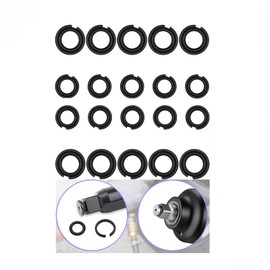 TALSWIF 1/2" Impact Retaining Ring Clip Impact Friction Ring with O-Ring fits Milwaukee Type Impact Wrenchs, Square Drive Socket Retainer Ring（20 Sets/Pack）