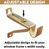 Kowibcl 2Pcs Adjustable Curtain Rod Bracket for 9/16 inch Diameter