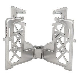 CAMPINGMOON Mini Alcohol Stove Cross Stand Stainless Steel for Backpacking Hiking Rack AS-ST