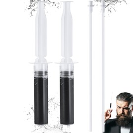 Threlaco 2 Set Dye Tester Syringe Tube (Dye Free) Pool Leak Dye Tester Pool Leak Detection Dye Kit Include 2 Silicone Needles