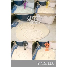 THE LOUD HOUSE LUNA LORI CLYDE LINCOLN LOGO ANIMATED SITCOM TV SHOW SET OF 5 SPECIAL OCCASION COOKIE CUTTER BAKING TOOL 3D PRINTED MADE IN USA PR1172