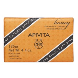 Apivita Jabón en barra Natural con Miel - limpieza suave con efecto hidratante - 99% de ingredientes de origen natural