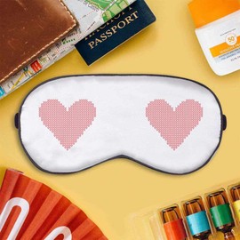 'Knitted Heart' Sleep/Travel Eye Mask (EY00025105)