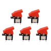 5Pcs Toggle Switch 12V DC 25A 2 Pin Waterproof Rocker
