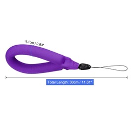 PATIKIL Floating Wrist Straps, 1Pcs Neoprene Waterproof Lightweight 250g Buoyancy Wristband Strap for Underwater Camera Swimming Snorkeling, Purple