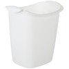 Rubbermaid Small Trash Can, Plastic, 3.5-Gallon/14-Court, White Wastebasket for Kitchen/Office/Bedroom/Bathroom