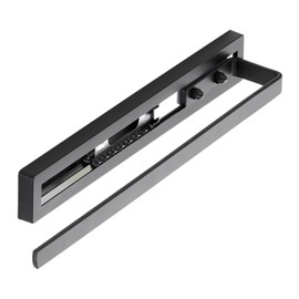 SOTECH Style Towel Rail with Single Arm 325 mm Pull-Out Path 145 mm for Side and Under-Unit Mounting on Washbasin in Bathroom and Kitchen Black