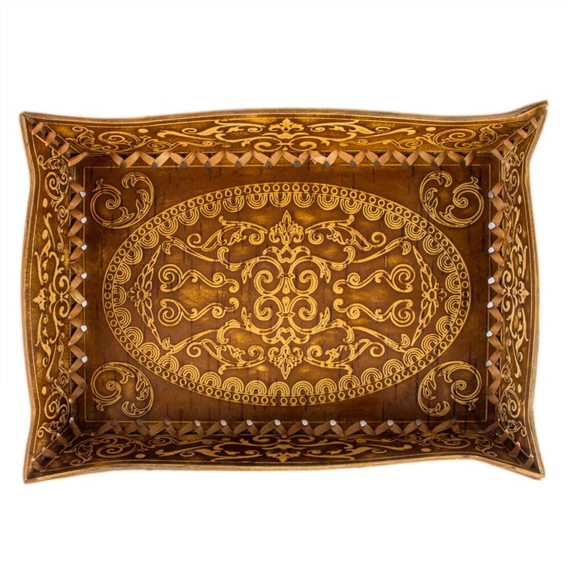 Birch Bark Bread and Pastry Basket, Bread Storage Container and