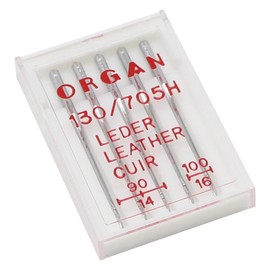 Alfa-organ Sewing Machine Needles, Leather nº90 Nº100, Stainless Steel