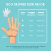Eco Gloves Plant-Based Compostable Gloves Eco-friendly Latex Free, Powder Free,