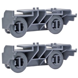 Opfiue 2PCS WD28X27241 Dishwasher Rack Carrier, Replacement Lower Rack Wheels Assembly Compatible GE Dishwasher, Fits Both Left and Right Side,Replace WD12X10447 WD12X10446