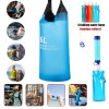 Gravity-Fed Water Bag 6L Survival Water Filter Straw w/4xWater Pouches,Emerge