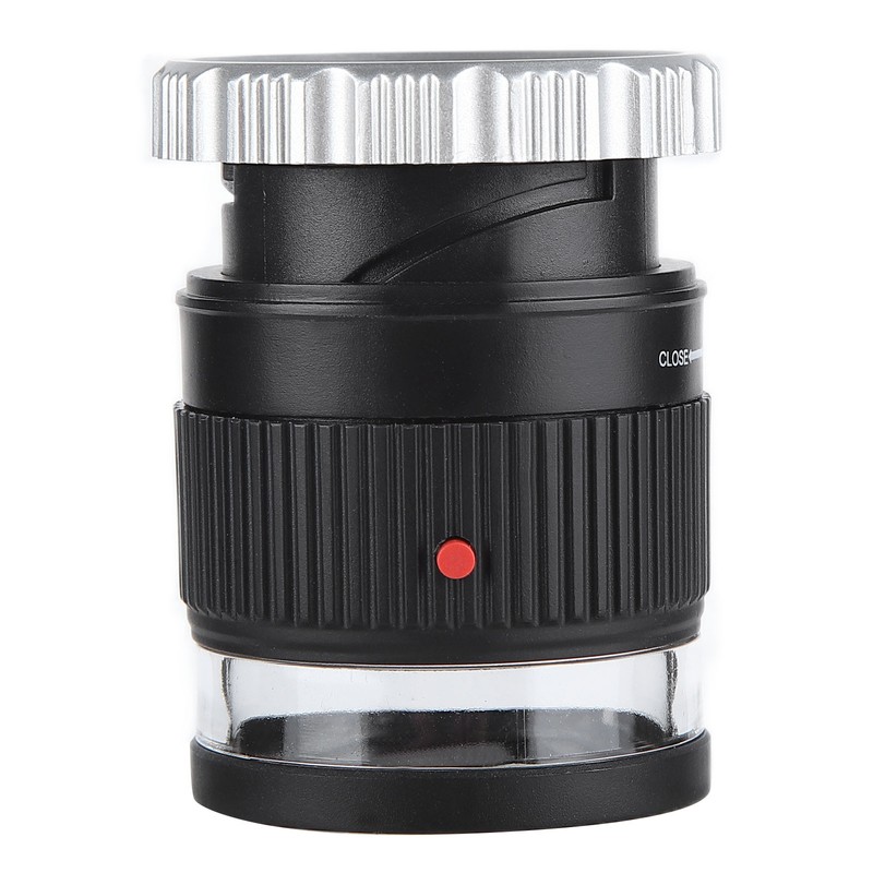 TH‑9006B Metal LED Magnifying Glass Portable High Magnification Magnifier with